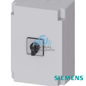 SENTRON, interruptor-seccionador 3LD, conmutador, 3 polos, Iu: 100 A, Potencia de empleo / con AC-23 A a 400V: 37 kW, Caja de material aislante para pasacables metrico, accionamiento de