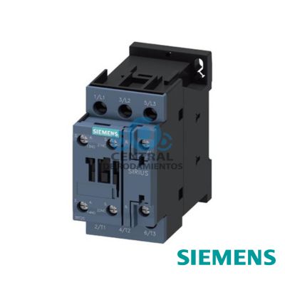 contactor de potencia, AC-3e/AC-3, 38 A, 18,5 kW/400 V, tripolar, 230 V AC, 50/60 Hz, contactos auxiliares: 1 NA + 1 NC, borne de tornillo, tamano: S0