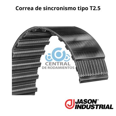 Correa de sincronismo, 4-T2.5-245, Longitud 245 mm, Numero de dientes 98, Ancho 4 mm, jason