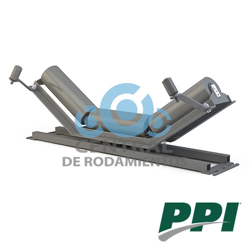 Estacion de rodillos, tipo Troughing Equal, CEMA C, Diametro de rodillo 4 pulgadas, Ancho de banda 30 pulgadas, grado de inclinacion de la artesa 35 Â°, PPI
