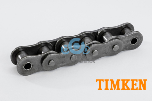 Caja de cadena inoxidable de rodillos remachados, 50-1R, Numero de cadena & paso 50 / 5/8 in, Numero de hileras 1, Caja con 10 pies de longitud de cadena, Timken Drives