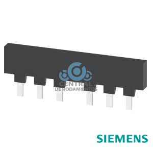 Barra colectora trifásica, para 2 Tamaño NH000, Accesorio para Interruptores seccionadores fusibles 3NP1 contiene 5 barras