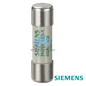 SENTRON, cartucho fusible cilíndrico, 14x51 mm, 50 A, aM, Un AC: 400 V