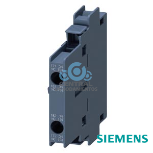 Segundo bloque de contactos auxiliares DIN EN 50005 lateral, 10 mm, 2 NC, bornes de tornillo, para contactores 3RT1