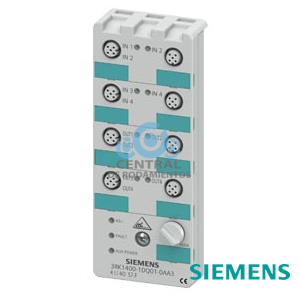 Módulo compacto AS-i K60 digital 4DI/4DQ, IP67 4 entradas, máximo 200 mA 4 salidas, 1 A, 24 V DC 8 x conector hembra M12 asignación Y-II La placa de montaje 3RK1901-0CA00 debe pedirse por separado