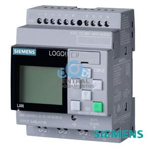 LOGO! 230RCE,módulo lógico, display FA/E/S: 115V/230V/relé, 8 DI/4 DO, mem. 400 bloques, posibilidad de ampliación modular, Ethernet, servidor web integrado, Datalog, páginas web personalizadas,