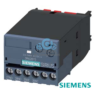 variante retardada electrónicamente de bloque de contactos auxiliares, retardado a desexcitación, sin señal de control, relé 1 NC + 1 NA, rango de tiempo 0,05-100 s, 24-240 V AC/DC, 50/60