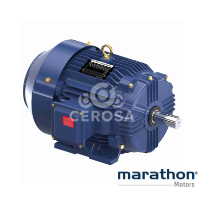 Motor trifasico Nema, Potencia 15 HP, Voltaje de alimentacion 230/460 V, Velocidad de giro 3600 RPM, Frame 254T, Enclosure TEFC, Marathon