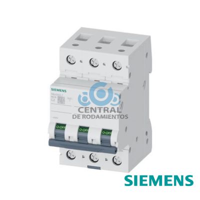 Automato magnetotermico 400 V 6 kA, tripolar, C, 63 A