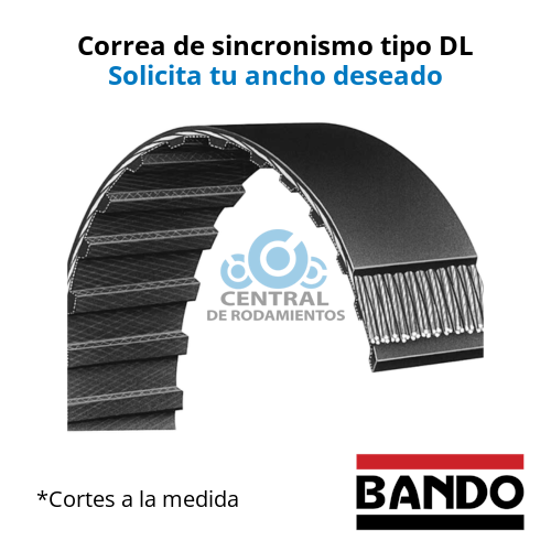 Manga de sincronismo, 187DL, longitud externa 18.7 '', Numero de dientes 50, bando