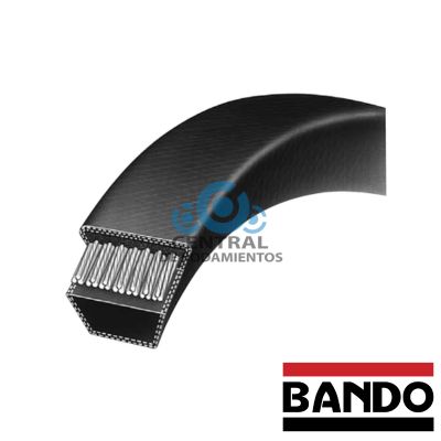Correa trapezoidal estandar, 3L460, Longitud externa 46 pulgadas, bando