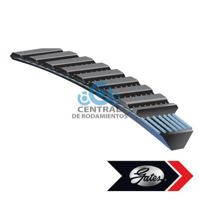 Correa trapezoidal estandar, 7M1750, Longitud externa 175 pulgadas, gates