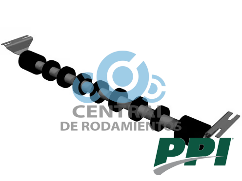 Rodillo de retorno, tipo Return, CEMA C, Diametro del rodillo 5 pulgadas, Ancho de banda 42 pulgadas, PPI
