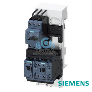 derivación a motor sin fusibles, modo inversor de sentido AC 400 V, Tamaño S0 7,00...10,0 A AC 230 V borne de tornillo para sistemas de embarrado de 60 mm (cumple también tipo de coordinación 1) Tipo de coordinación 2, Iq = 150 kA 1 NA+1 NC (contactor)